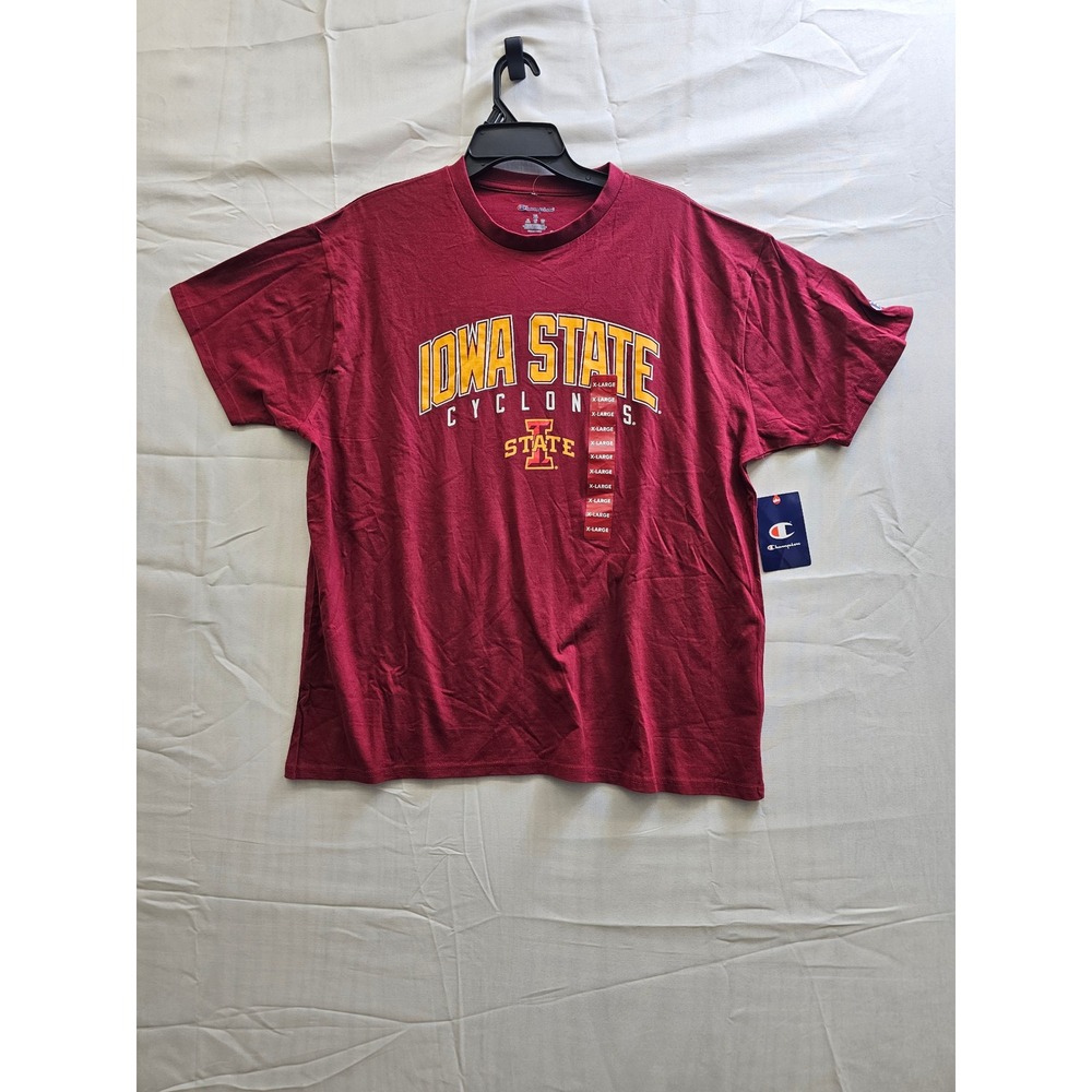Champion‎ Iowa State Cyclones T-Shirt Mens XL Red NCAA College Fan Apparel NEW